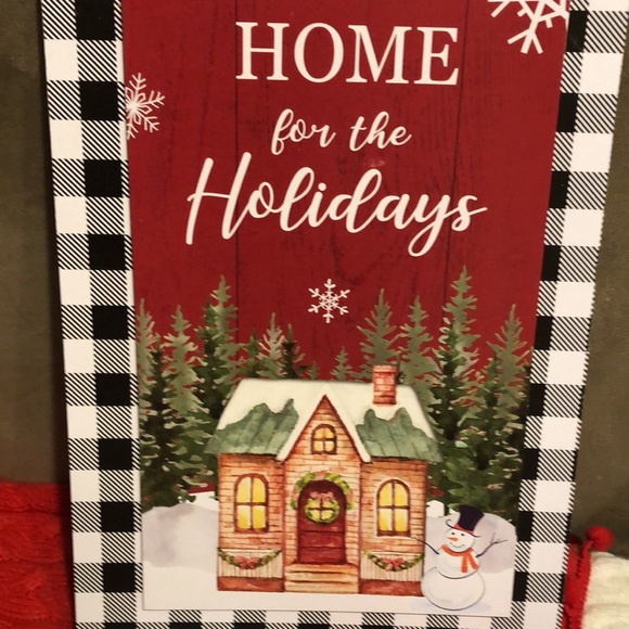 Home for the Holidays Christmas Sign - Picture 2 of 3